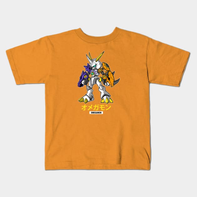 Omegamon Kids T-Shirt by DMD Art Studio